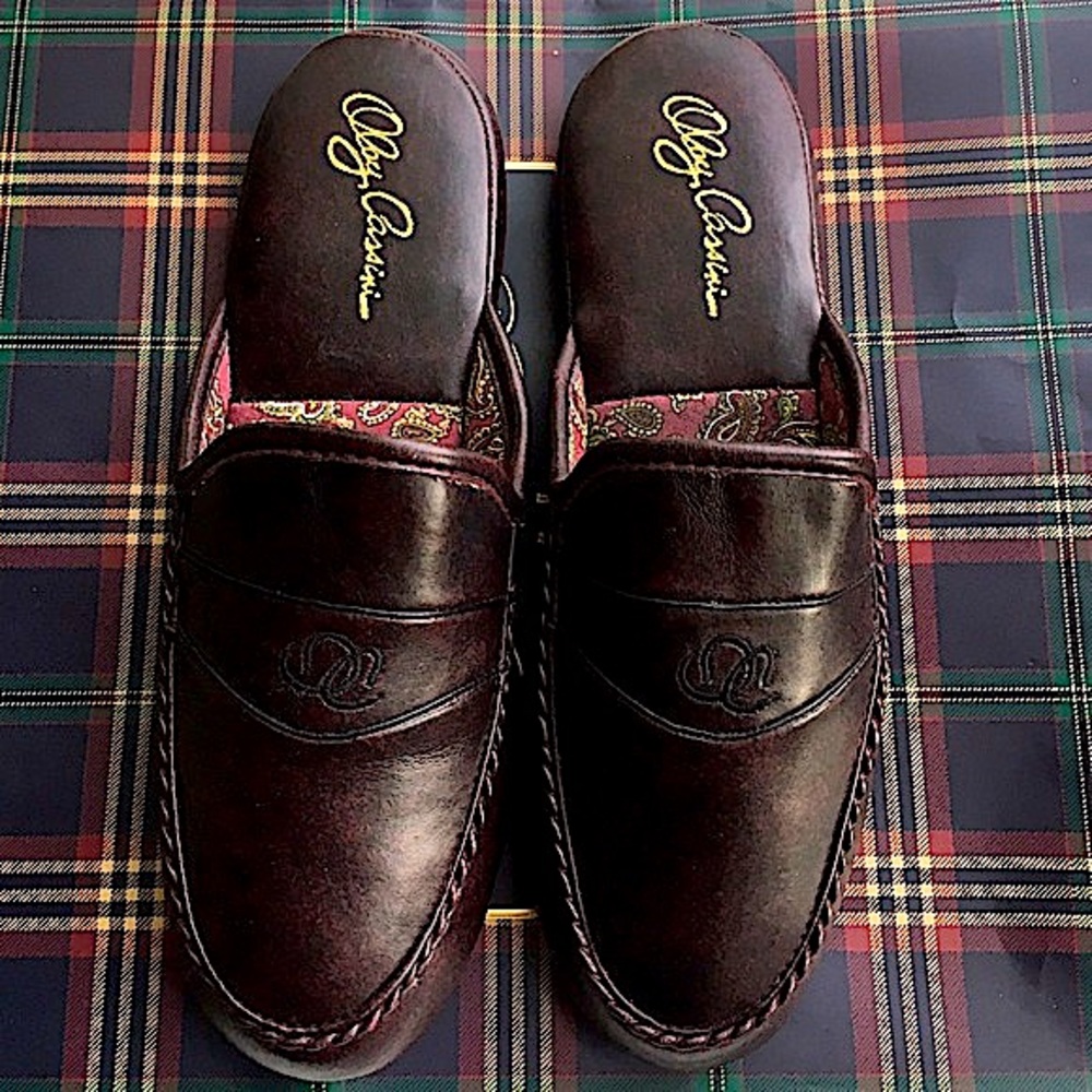🆕🏆Oleg Cassini🏆Leather Paisley & Suede Size 8. - Picture 1 of 4